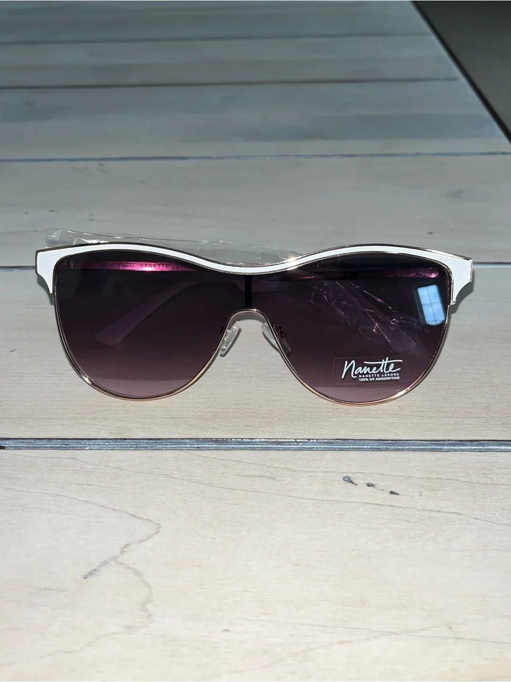 Nanette Lepore Pink Gradient Shield Sunglasses
